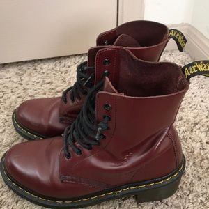 Burgundy DR. MARTENS!!